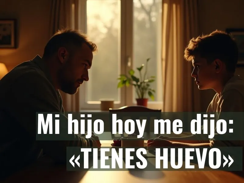 Lee más sobre el artículo Mi hijo hoy me dijo: «TIENES HUEVO»