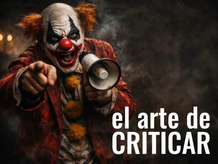 El payaso en el que te conviertes cuando criticas por criticar